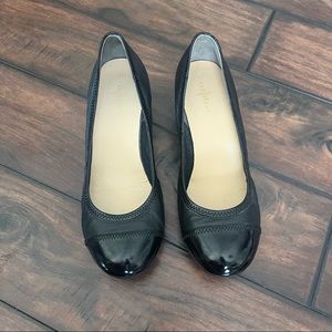 Cole Haan Nike Black Wedge Heels
